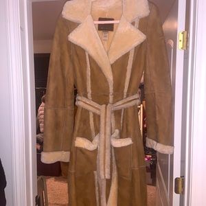 COPY - UGG shearling wool, suede coat. 100% authe…